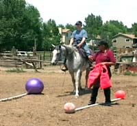 Horse Trainer Vickie Weigel and one of her students! Horse Trainer Vickie Weigel and one of her students!