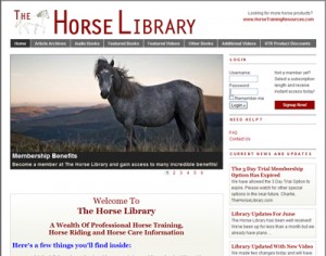 The Horse Library - Horse Training Videos, Horse Articles, Horseback Riding Tips